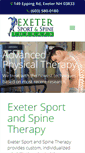 Mobile Screenshot of exetersportspine.com